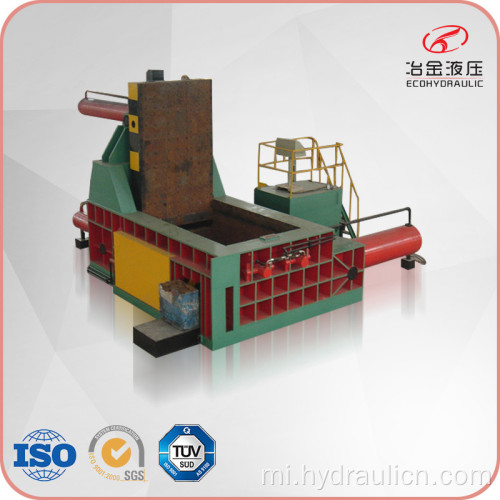 Hydraulical Waste Copper Scrap Bale Push-out Baler